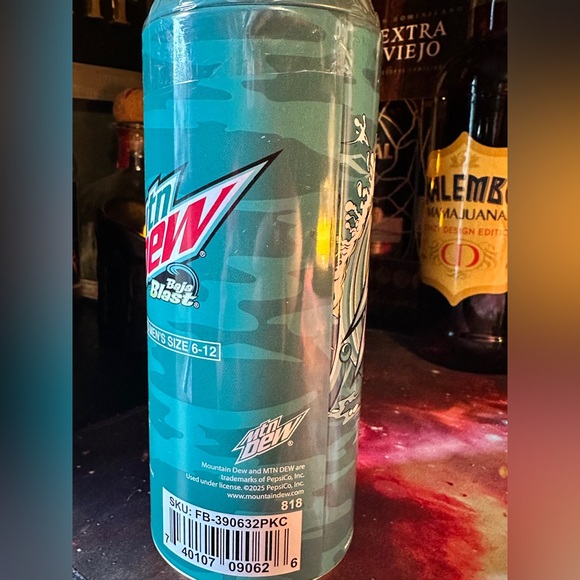 Mountain Dew Baja Blast® Crew Socks Can 2-Pack - Picture 5 of 5